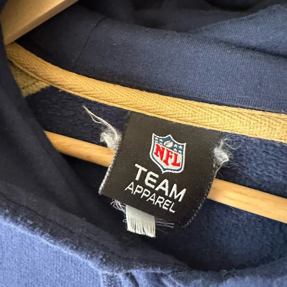 Vintage Y2K NFL St. Louis Rams Hoodie Men’s Size XL Navy Blue/ Yellow - Picture 3 of 5